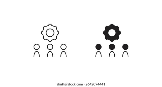 labor market icon with white background vector stock illustration
