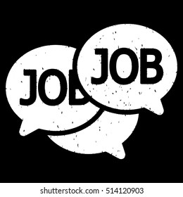 Labor Market rubber seal stamp watermark. Icon vector symbol with grunge design and dust texture. Scratched white ink sign on a black background.