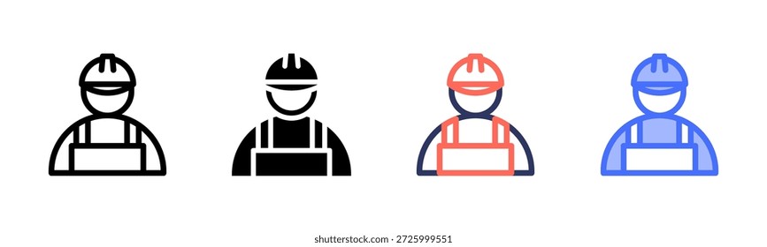 Conjunto de Ícones de Múltiplos Estilos de Trabalho