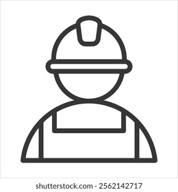 Labor Outline Icon Vector Illustration