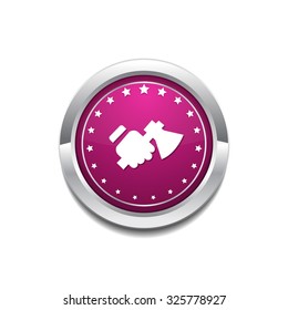 labor Pink Vector Button Icon