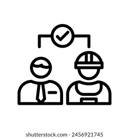 Labor Relations  icon in vector. Logotype
