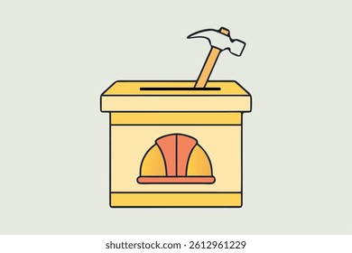 Labor Rights Box Hammer, Helmet, Safety