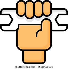 Labor Rights Symbol Filled Style Icon Design