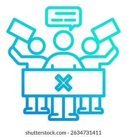 Labor Strike Icon Element For Design