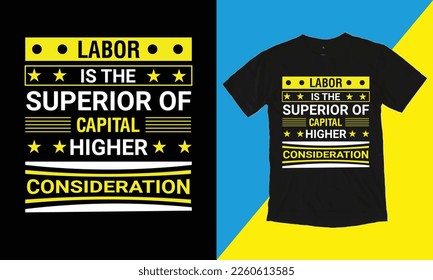 El Trabajo Es El Superior Del Capital De Mayor Consideración En El Diseño De Camisas, El Diseño Tipográfico,