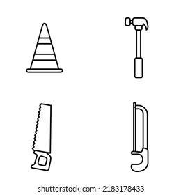 labor tool icon, industrial tool icon illustration, labor repair equipment