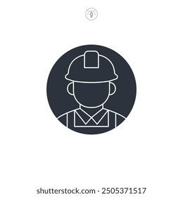 Arbeitsunion-Symbol, Vektorgrafik einzeln auf weißem Hintergrund