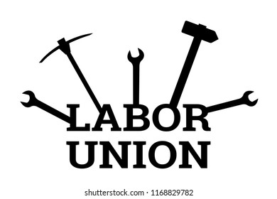 Labor Union Organization Union United Workers Stock Vector (Royalty ...