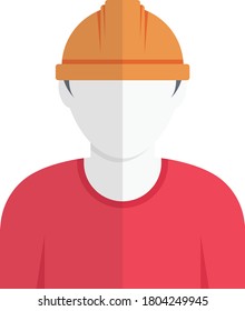 labor vector flat color icon 