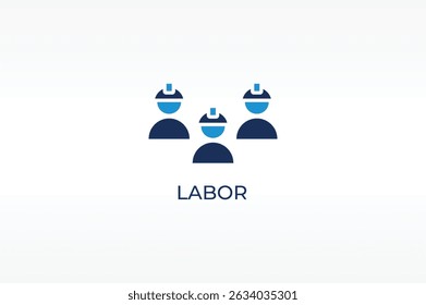 LABOR vector, icon or logo sign isolated symbol illustration