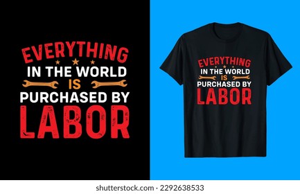Labor vintage Typography T-Shirt Design