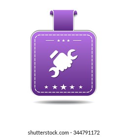 labor Violet Vector Icon Design