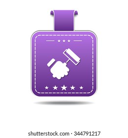 labor Violet Vector Icon Design