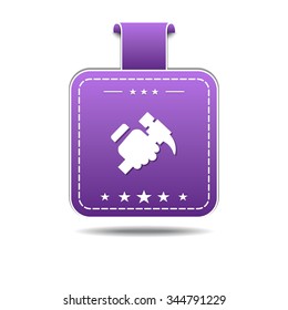 labor Violet Vector Icon Design