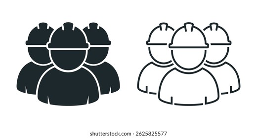 Symbol für Arbeitskraft. Illustrationsvektor