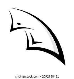 Laboratorium coat collar flat design vector for icon, template, symbol, etc.