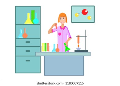 Сhemist in the laboratory