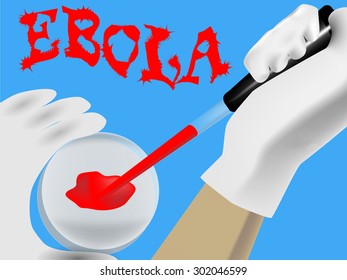 Laboratory analysis of a biological sample in suspected EBOLA