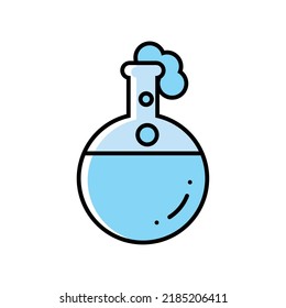 laboratory beaker biology icon isolated