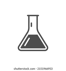 Laboratory Beaker Icon Test Tube Chemistry Stock Vector (Royalty Free ...