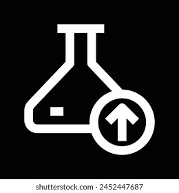 laboratory beaker icon vector design
