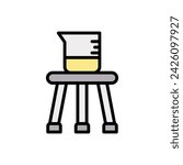 Laboratory Beaker Icon Vector Illustration