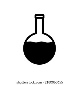 laboratory beaker icon vector illustration logo template for many purpose. Isolated on white background.