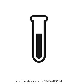 Laboratory beaker, Test tube filled with liquid icon