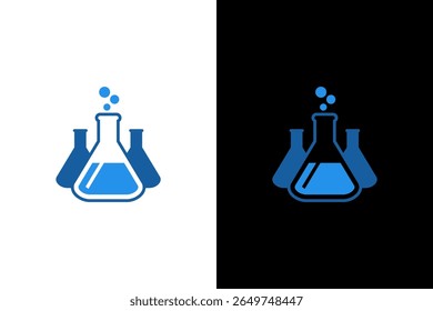 Copos de laboratório Ilustração: Design científico moderno