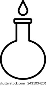  Labor-Flaschenlinien-Symbol Vektor-Design-Vorlage-Illustration mit bearbeitbarem Strich 