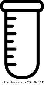 laboratory bottle, simple icon shape, best for UI, website or application