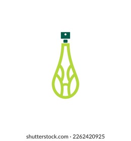 laboratory bottle vector illustration. great for laboratory advertisement or logo