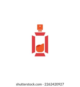laboratory bottle vector illustration. great for laboratory advertisement or logo