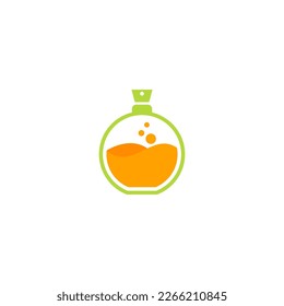 ilustración del vector del frasco de laboratorio. excelente para publicidad o logotipo de laboratorio