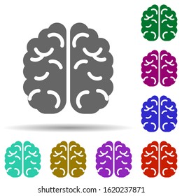 Laboratory, brain in multi color style icon. Simple glyph, flat vector of laboratory icons for ui and ux, website or mobile application