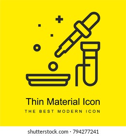 Laboratory bright yellow material minimal icon or logo design