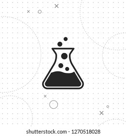 Laboratory bulb icon, vector best flat icon on texture background , EPS 10