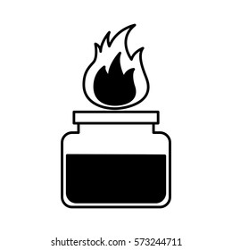 laboratory burn isolated icon vector illustration design
