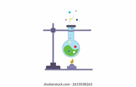

Laboratory burner tube test Vector design for use.