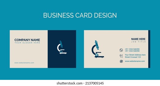 Laboratory Business Card, Business Card, Visiting Card Design