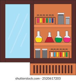 armários de laboratório, armários médicos, armários químicos