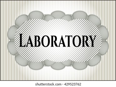 Laboratory card, colorful, nice design