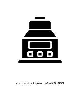 Ilustración vectorial de icono lleno de centrífuga de laboratorio