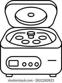 Laboratory Centrifuge Vector Line Icon