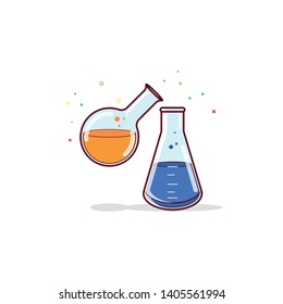 LABORATORY CHEMICAL GLASS FOR SCIENTIFIC EXPERIMENT .