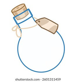 Laboratory chemical glassware 2d vector cartoon