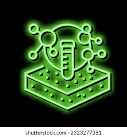 laboratory chemical soil testing neon light sign vector. laboratory chemical soil testing illustration