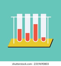 laboratory chemical test experiment lab vector illustration