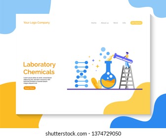 Antecedentes de vectores químicos de laboratorio para el sitio web.